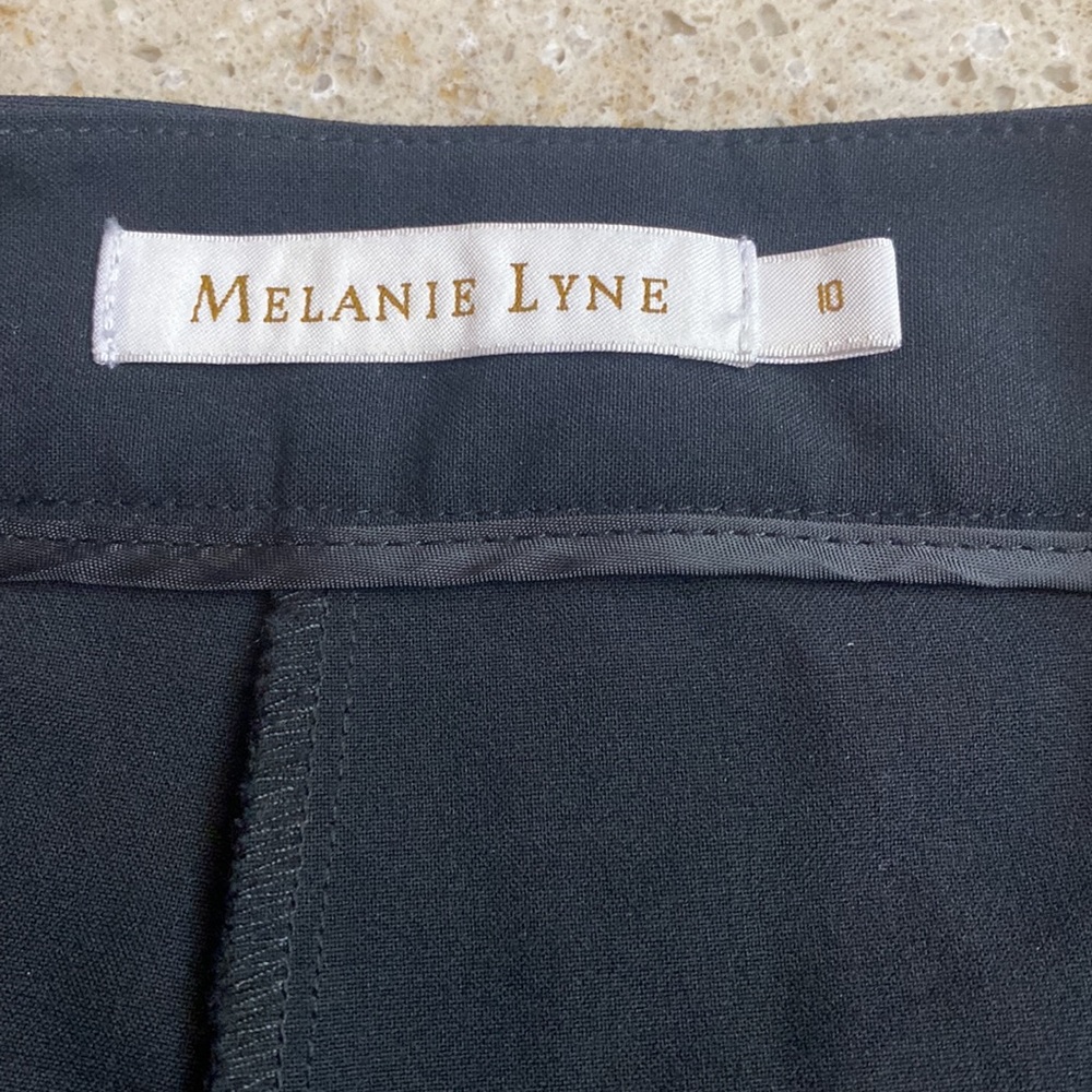 MELANIE LYNE Zip Detail Slim Leg Dress Pants Size 10 - Picture 4 of 6